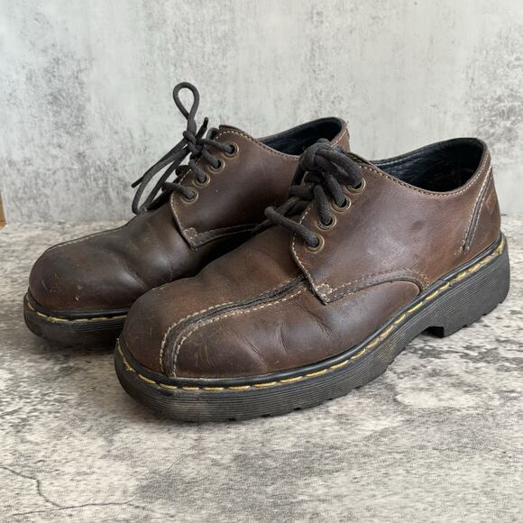 Vintage Dr. Martens Made In England #9302 Shoes Mens Size 8 Brown Leather Boots main image 7